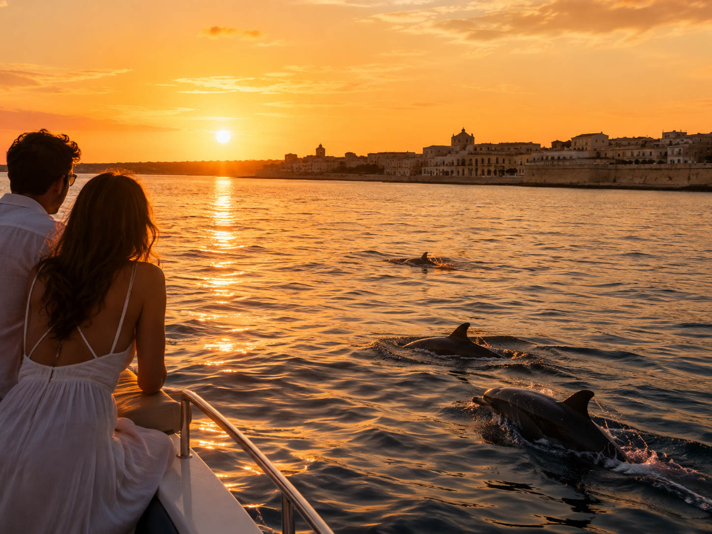 tour 3 avvistamento delfini al tramonto sea love siracusa